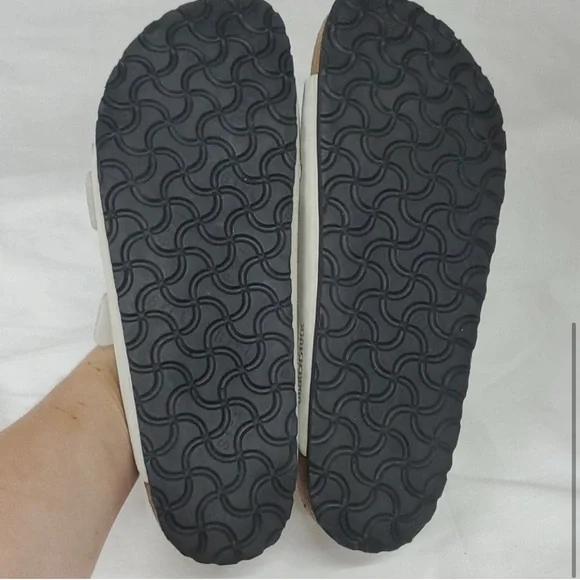 Birkenstock White Double Buckle Sandals - Picture 5 of 6